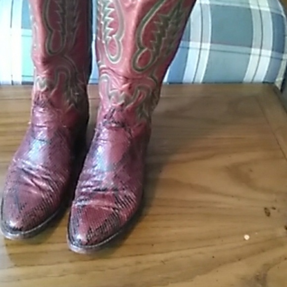 LARRY MAHAN SNAKE BOOTS. 8 - Picture 2 of 7